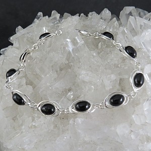 Pulsera joyería en plata azabache