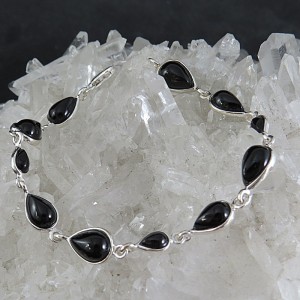 Pulsera joyería en plata azabache