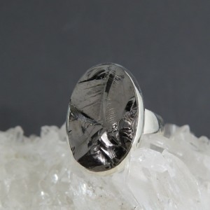 Anillo shungit y plata