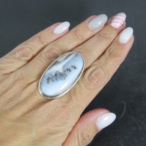 Anillo merlinita y plata