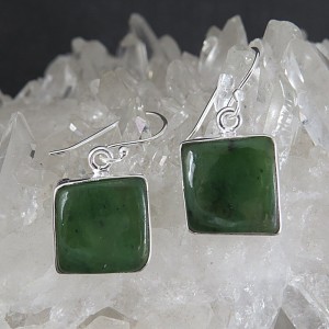 Pendientes Jade y plata