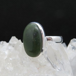 Anillo jade y plata