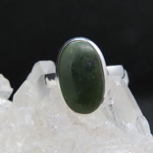 Anillo jade y plata