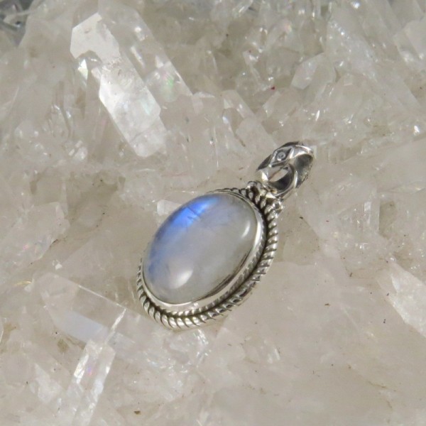 Colgante piedra luna y plata