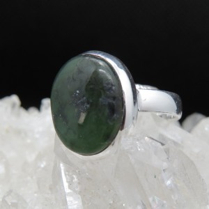 Anillo jade y plata