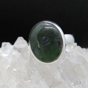 Anillo jade y plata