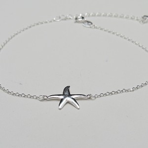 Pulsera Tobillera estrella de mar plata