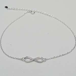 Pulsera Tobillera plata Infinito