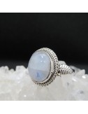 Anillo piedra luna y plata