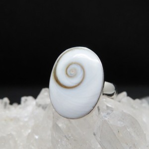 Anillo ojo de shiva y plata