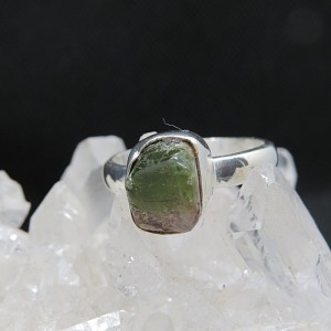 Anillo turmalina sandía y plata