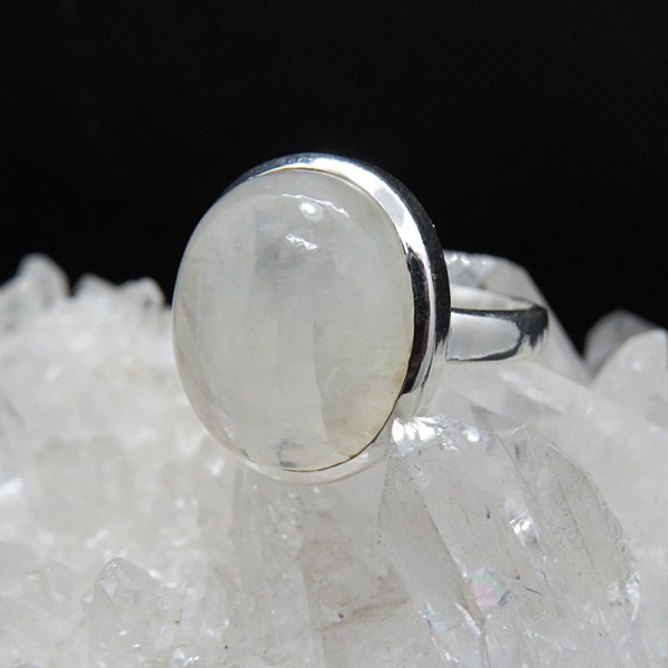 Anillo piedra luna y plata