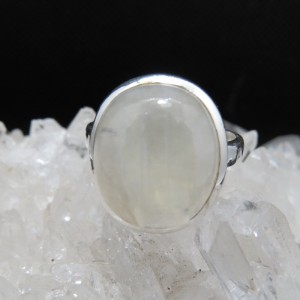 Anillo piedra luna y plata