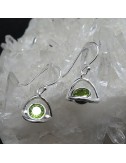 Pendientes olivino y plata