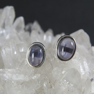 Pendientes tanzanita y plata