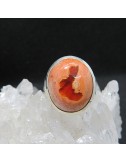 Anillo ópalo de fuego y plata