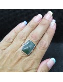 Anillo jade y plata