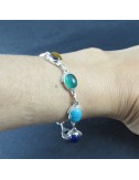 Pulsera joyería en plata siete chakras