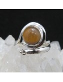 Anillo ojo de tigre y plata