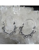 Pendientes Aros calados de plata