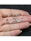 Pendientes Aros calados de plata