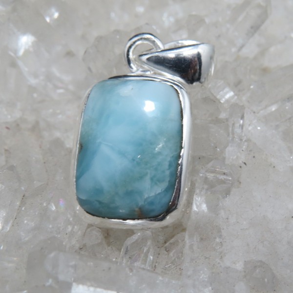 Colgante larimar y plata