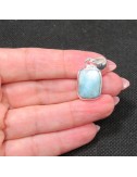 Colgante larimar y plata