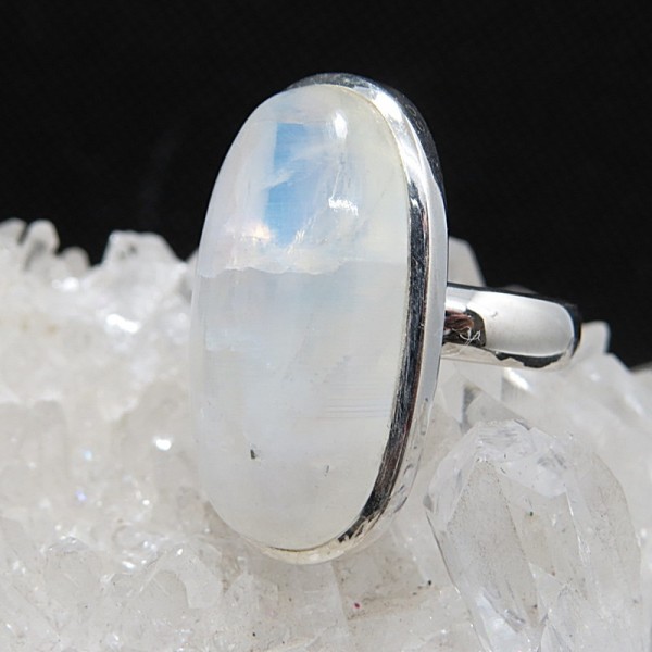 Anillo piedra luna y plata