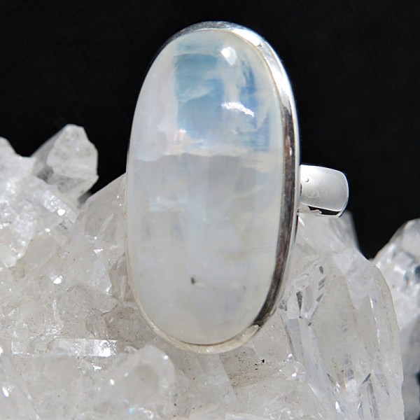 Anillo piedra luna y plata