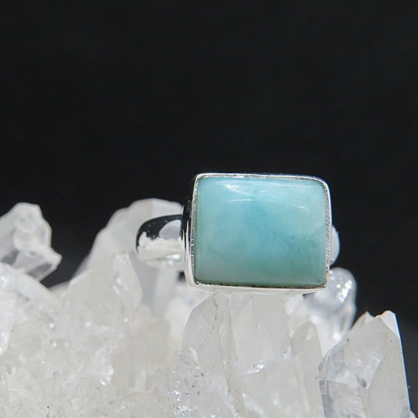 Anillo larimar y plata