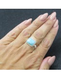 Anillo larimar y plata