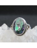 Anillo Topacio Místico y plata