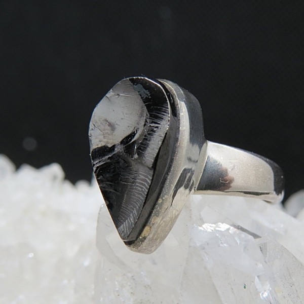 Anillo shungit y plata