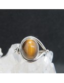 Anillo ojo de tigre y plata