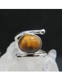 Anillo ojo de tigre y plata