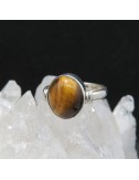 Anillo ojo de tigre y plata