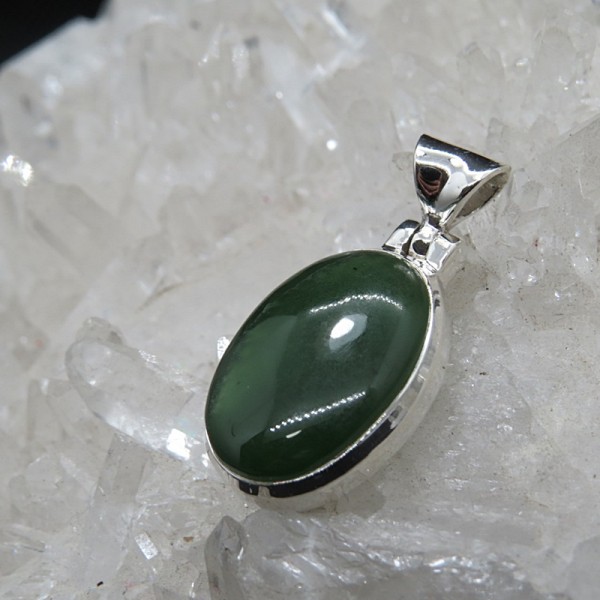 Colgante  jade y plata