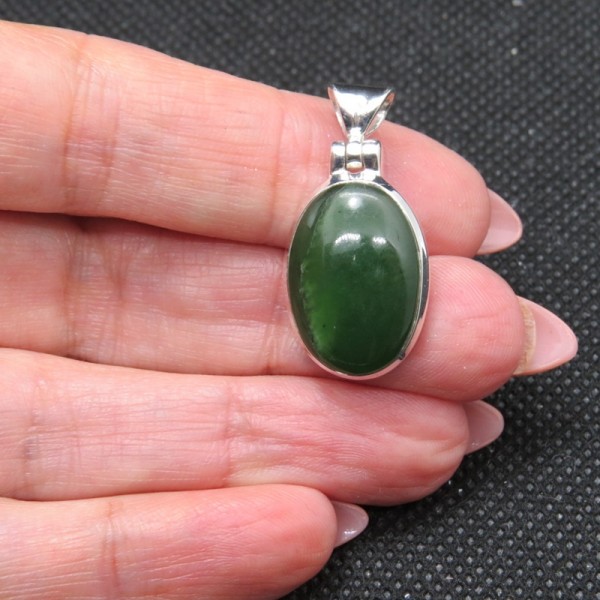 Colgante  jade y plata