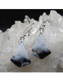 Pendientes merlinita y plata