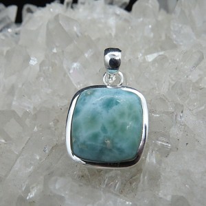 Colgante larimar y plata