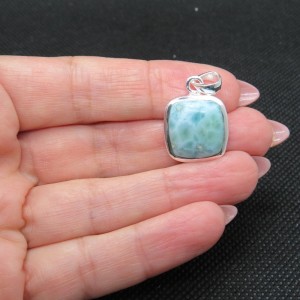 Colgante larimar y plata