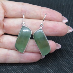 Pendientes Jade y plata