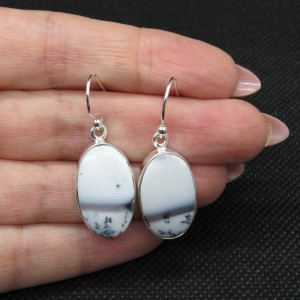 Pendientes merlinita y plata