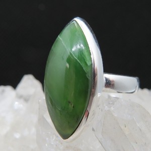 Anillo jade y plata