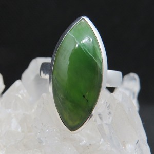 Anillo jade y plata