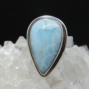 Anillo larimar y plata