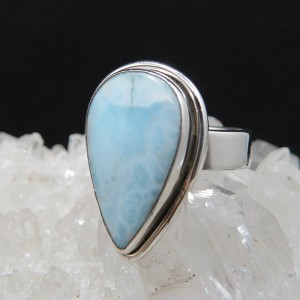 Anillo larimar y plata