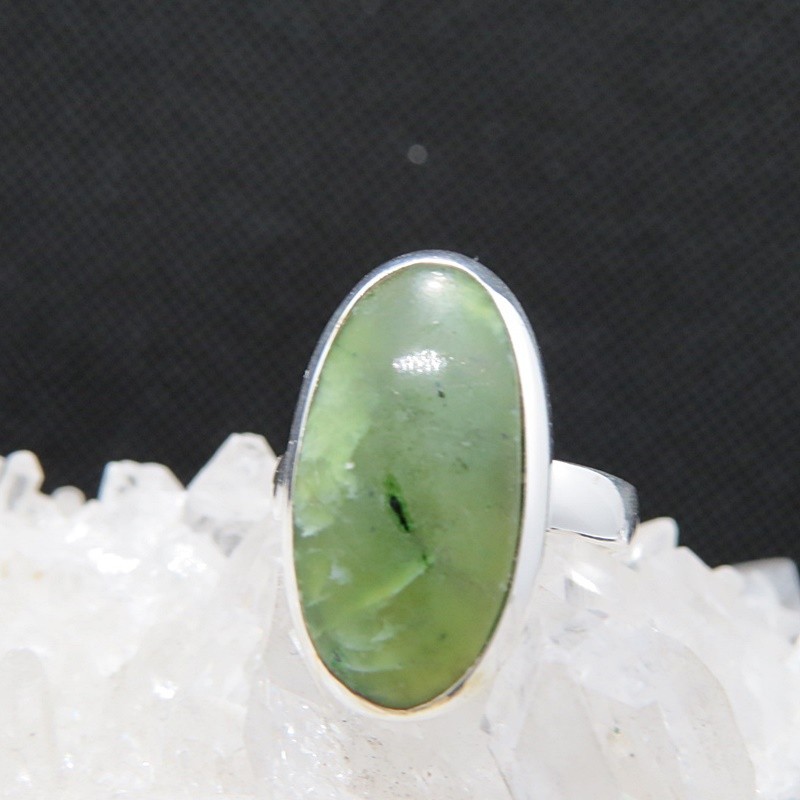 Anillo jade y plata