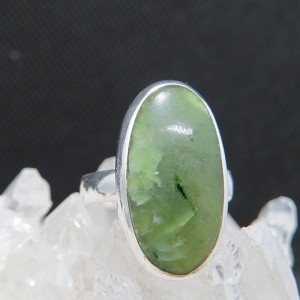 Anillo jade y plata