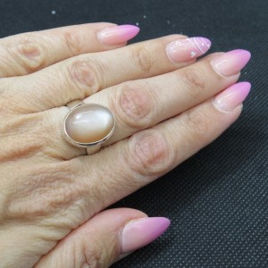 Anillo Adularia y plata